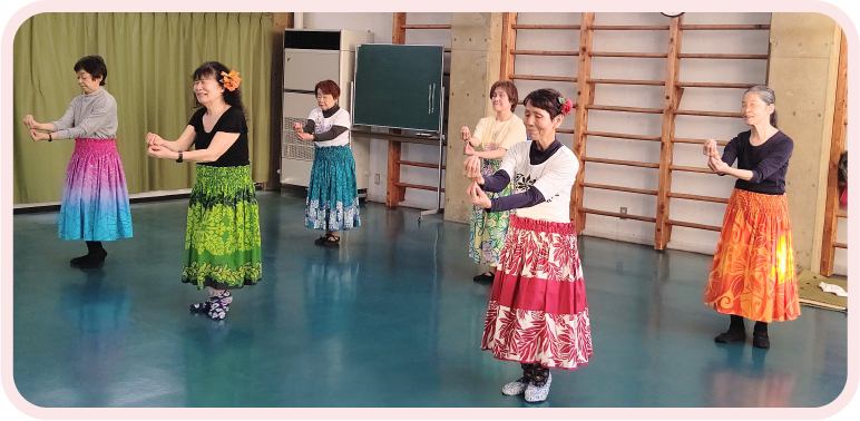 フラ ハレ オ ロケ アーカラ,シニアから始めるフラダンス,新横浜,横浜市港北区